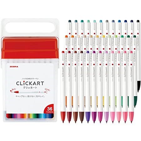 Clickart Knock Sign Pen Color Set Box