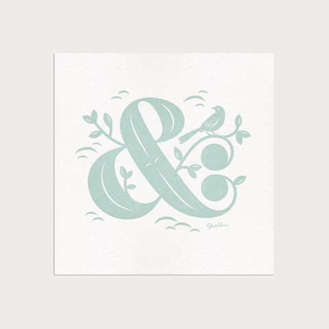 Alphabirds Ampersand Print